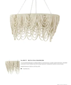 Palecek Selita Oval Chandelier