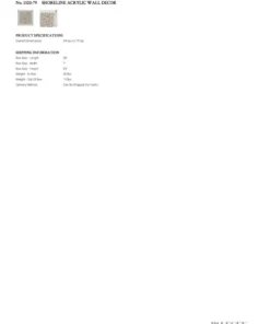 Palecek Shoreline Acrylic Wall Decor