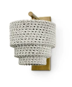 Palecek New Arrivals Veranda Sconce Whitewash Antique Brass