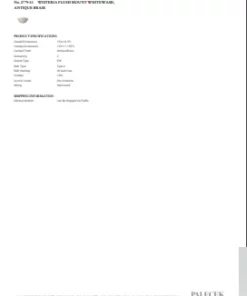 Palecek Wisteria Flush Mount Whitewash Wicker And Antique Brass New Arrivals