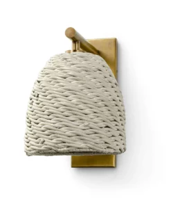 Palecek New Arrivals Wisteria Sconce Whitewash Antique Brass