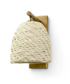 Palecek New Arrivals Wisteria Sconce Whitewash Antique Brass