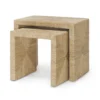 Palecek Woodside Nesting Table Set Of Two Natural New Arrivals 2 Palecek Woodside Nesting Table Set Of Two Natural New Arrivals