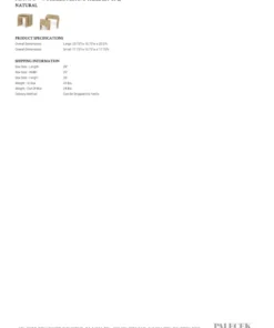 Palecek Woodside Nesting Table Set Of Two Natural New Arrivals