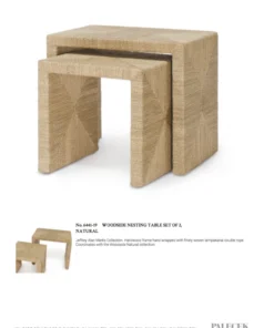 Palecek Woodside Nesting Table Set Of Two Natural New Arrivals