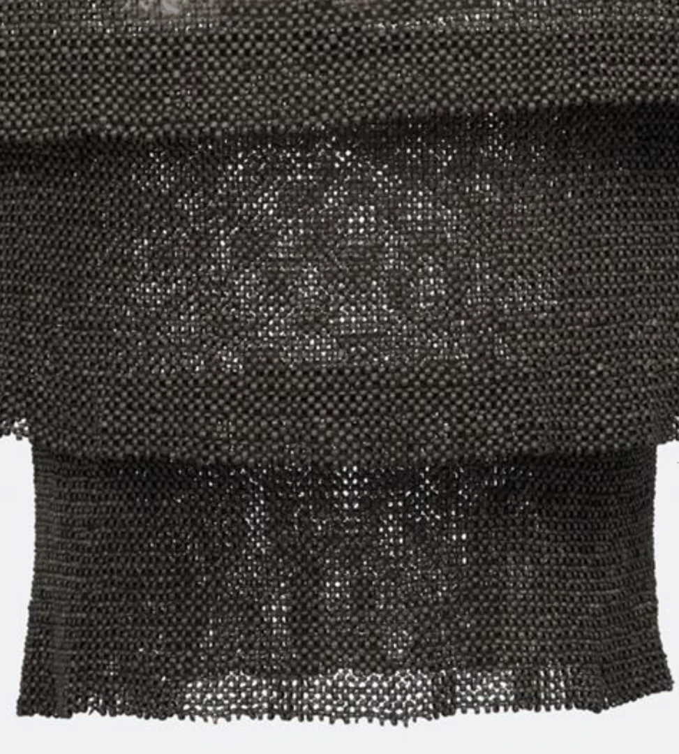 Made Goods Patricia Oval Chandelier Black Coco Beads And Brass 5 Made Goods Patricia Oval Chandelier Black Coco Beads And Brass