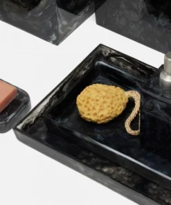 Pigeon And Poodle Abiko Tray Set Obsidian Resin New Arrivals