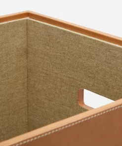 Pigeon And Poodle Barnet Square Hamper Aged Camel Leather 6 Pigeon And Poodle Barnet Square Hamper Aged Camel Leather