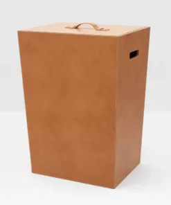 Pigeon And Poodle Barnet Square Hamper Aged Camel Leather