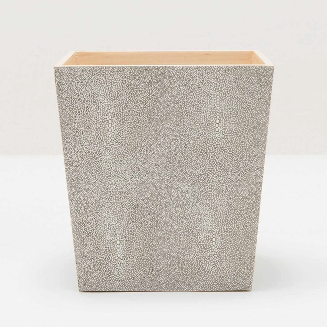 Pigeon And Poodle Crosby Wastebasket Sand Faux Shagreen New Arrivals 3 Pigeon And Poodle Crosby Wastebasket Sand Faux Shagreen New Arrivals