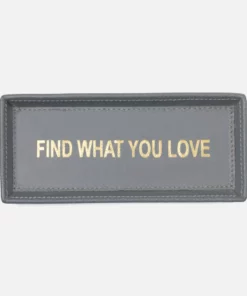 Pigeon And Poodle Decorah Tray Dark Gray Leather New Arrivals