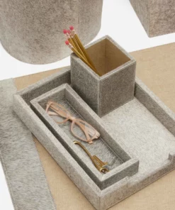 Pigeon And Poodle Hyde Accessory Set Gray Hide New Arrivals