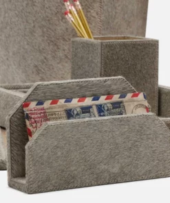 Pigeon And Poodle Hyde Accessory Set Gray Hide New Arrivals