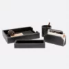 Pigeon And Poodle Larne Accessory Set Black Leather