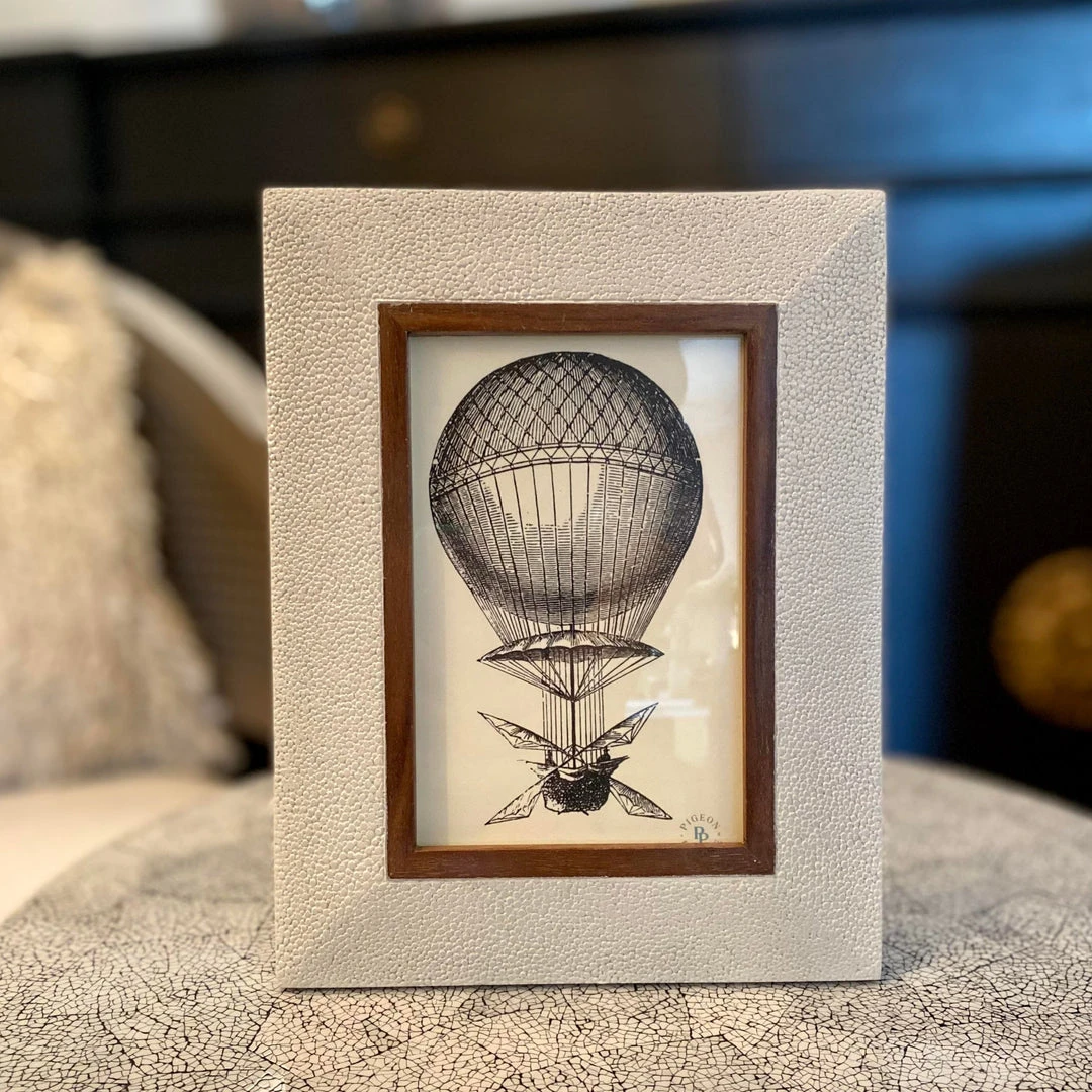 Pigeon And Poodle New Arrivals Oxford Frame Blanc Faux Shagreen 4 Pigeon And Poodle New Arrivals Oxford Frame Blanc Faux Shagreen