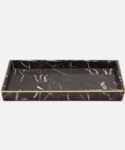 Pigeon And Poodle Rhodes Large Tray Nero Marble New Arrivals