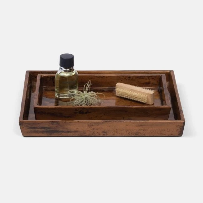 Pigeon And Poodle Varadero Tray Set Dark Stain 4 Pigeon And Poodle Varadero Tray Set Dark Stain