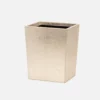 Pigeon And Poodle Viana Wastebasket Gold Foil Leather 2 Pigeon And Poodle Viana Wastebasket Gold Foil Leather