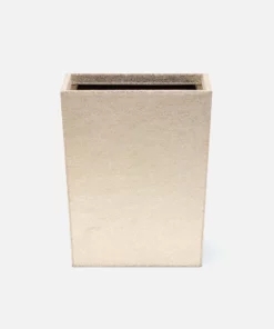 Pigeon And Poodle Viana Wastebasket Gold Foil Leather