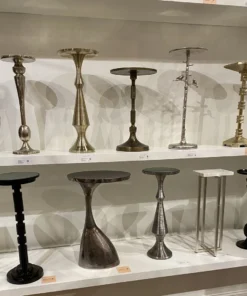 Currey And Company New Arrivals Pilare Gold Drinks Table