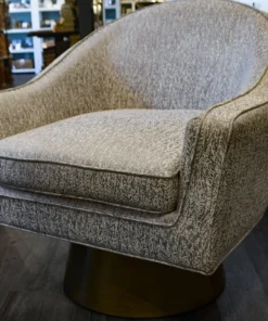 Worlds Away Dominic Chair Grey Velvet