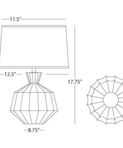 Robert Abbey Orion Table Lamp Smoky Taupe