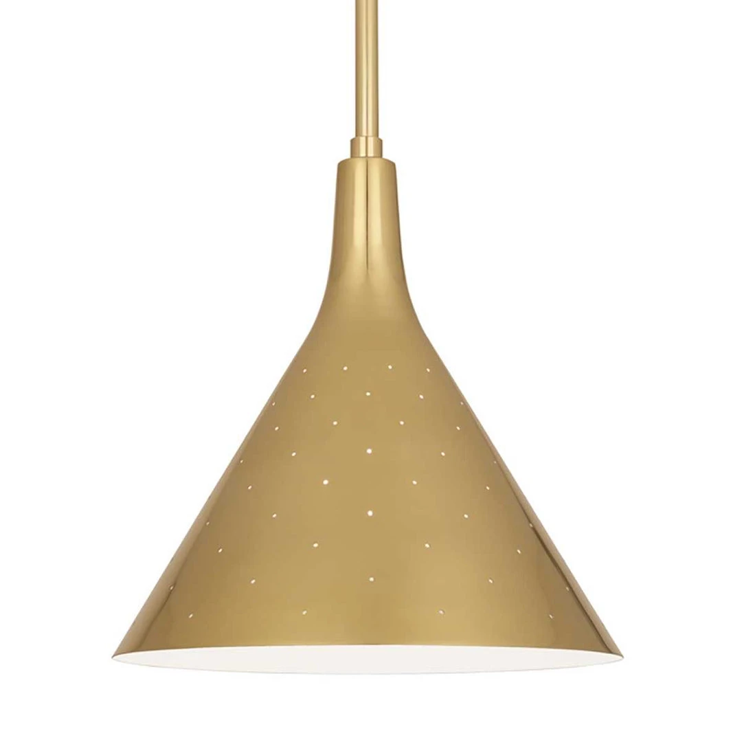 Robert Abbey Pierce Cone Pendant Modern Brass New Arrivals 3 Robert Abbey Pierce Cone Pendant Modern Brass New Arrivals