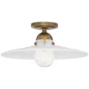 Robert Abbey New Arrivals Rico Espinet Arial Flushmount Warm Brass