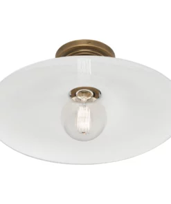 Robert Abbey New Arrivals Rico Espinet Arial Flushmount Warm Brass