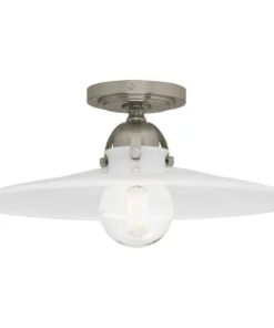 Robert Abbey New Arrivals Rico Espinet Arial Flushmount Antique Silver