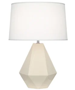 Robert Abbey Delta Table Lamp Bone