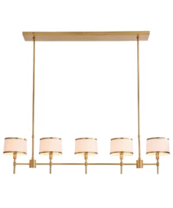 Arteriors Home Luciano Linear Chandelier Antique Brass New Arrivals