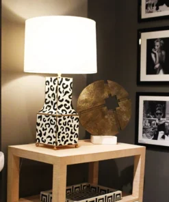 Worlds Away Renata Table Lamp Black Leopard New Arrivals