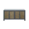 Worlds Away New Arrivals Sofia Cabinet Gray Lacquer