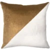 Clayton Gray Home New Arrivals Lux Bronze And Slubby Linen Bone Pillow