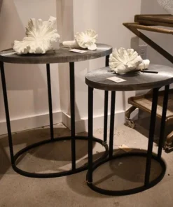 Studio A New Arrivals Striated Accent Table Graphite