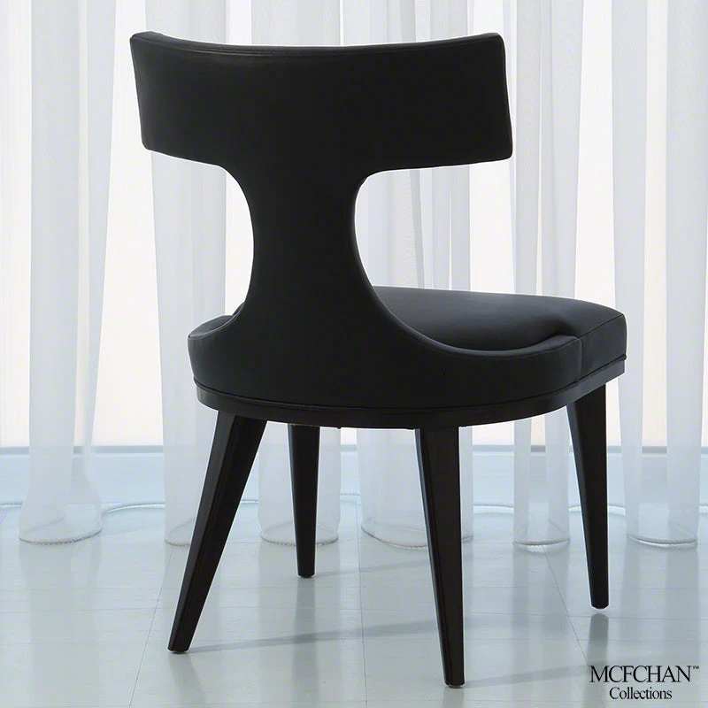 Studio A Anvil Back Dining Chair Black Leather 4 Studio A Anvil Back Dining Chair Black Leather