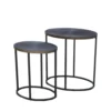Studio A New Arrivals Striated Accent Table Graphite