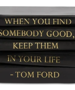 E Lawrence Tom Ford Black Book Stack
