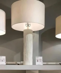 Made Goods Russell Table Lamp White Plaster Resin New Arrivals