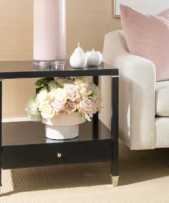 Bungalow 5 Alessandra 1 Drawer Side Table Black New Arrivals