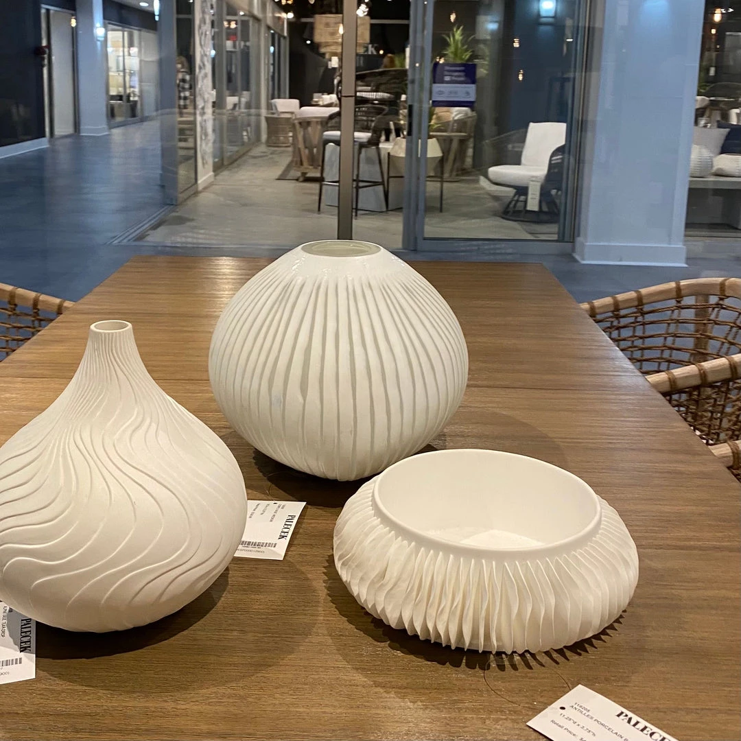 Palecek New Arrivals Antilles Porcelain Bowl 4 Palecek New Arrivals Antilles Porcelain Bowl