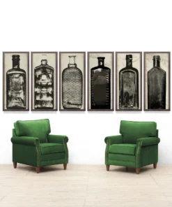 Natural Curiosities New Arrivals Copper River Bottles No. 3 Framed Artwork