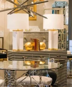 Worlds Away Luisa Chandelier Nickel