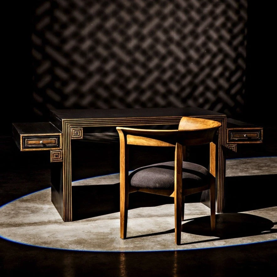 Noir New Arrivals Webster Chair Set Teak 6 Noir New Arrivals Webster Chair Set Teak