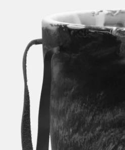 Blue Pheasant Wesley Black Swirled Ice Bucket