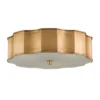 Currey And Company Wexford Flush Mount Brass