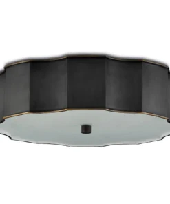 Currey And Company New Arrivals Wexford Flush Mount Bronze