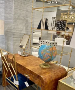 Worlds Away Addie Etagere Gold Leaf