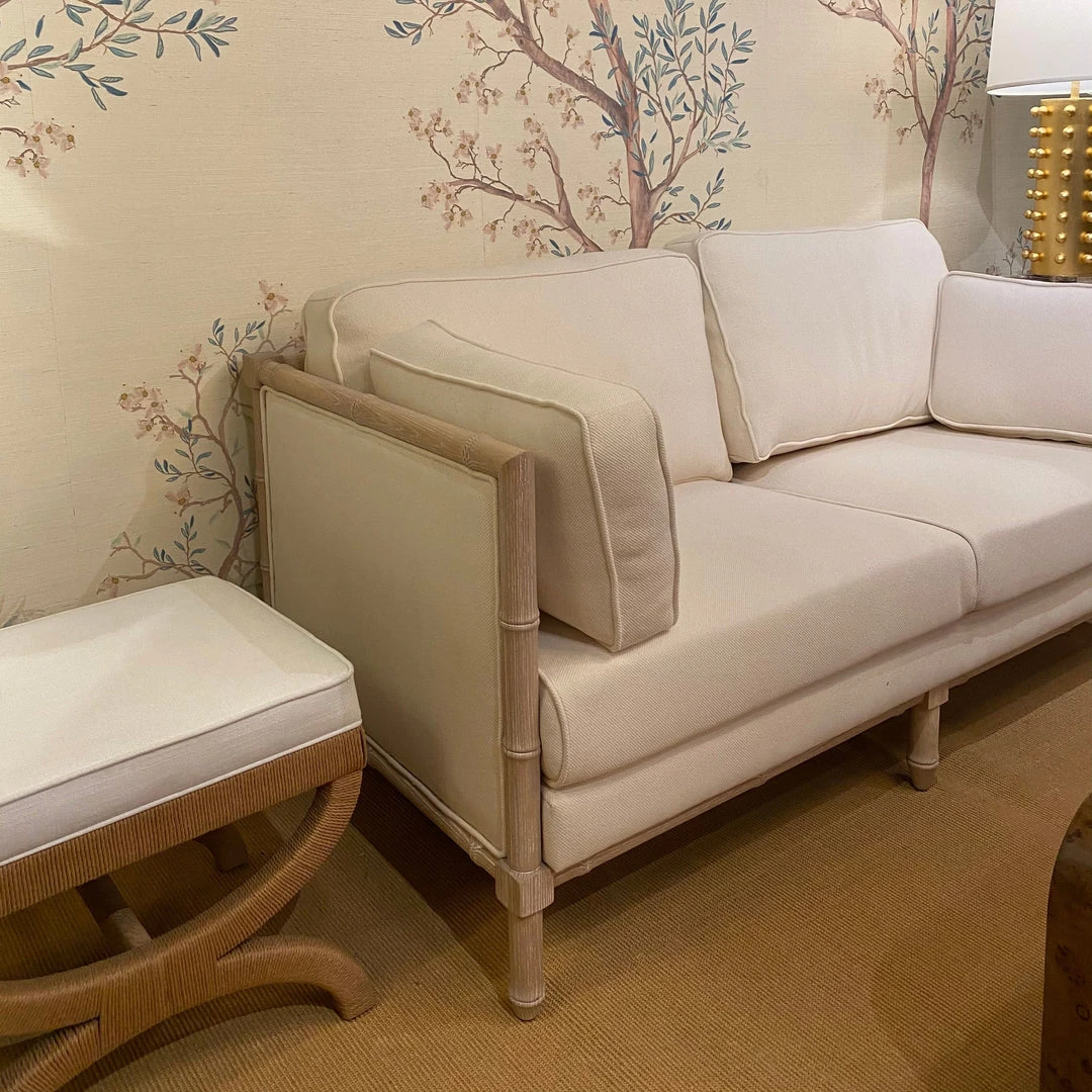 Worlds Away New Arrivals Ainsley Sofa Cerused Oak And Ivory 4 Worlds Away New Arrivals Ainsley Sofa Cerused Oak And Ivory